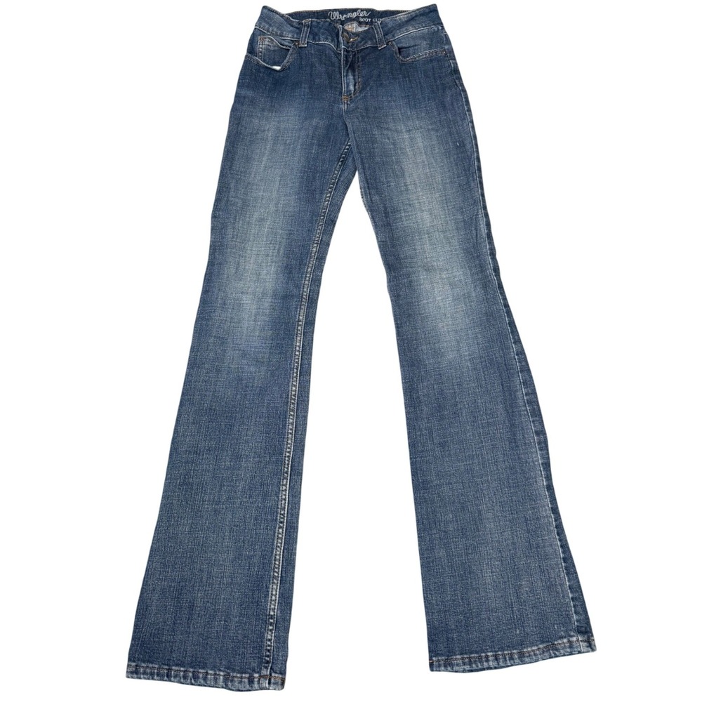Wrangler Bootcut Jeans Womens 5x36 Medium Wash Denim 1009MWZAH‎ Blue
